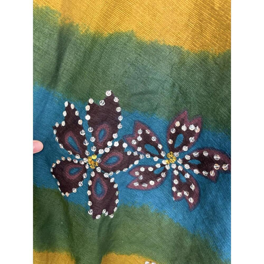 Funky People Skirt Womens Small Sequin Artsy Avant Garde Hippie Boho Maxi - Picture 4 of 10